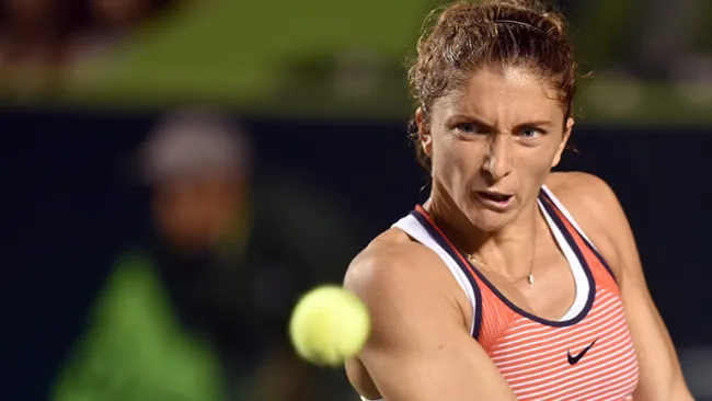 Errani, en el partido contra Rybarikova