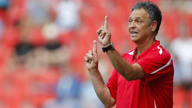 Caparrós durante su etapa como estratega de Mallorca 