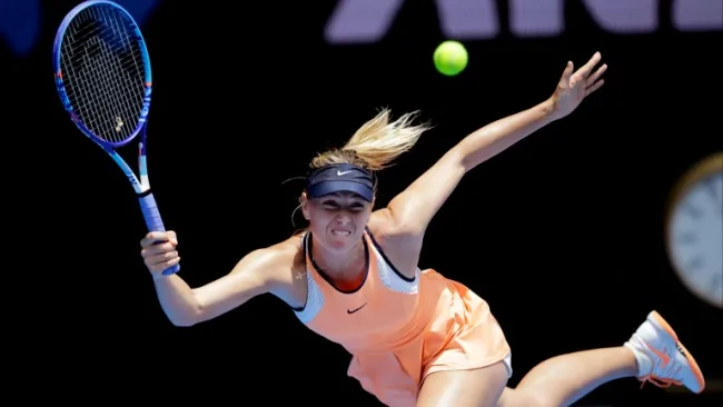 Sharapova, en un partido del Abierto de Australia
