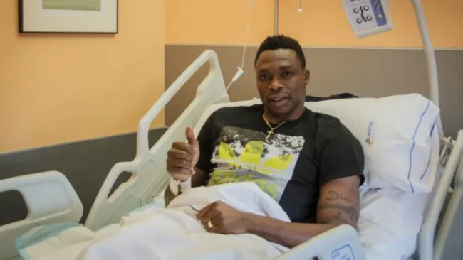 Kameni, después de haber sido operado
