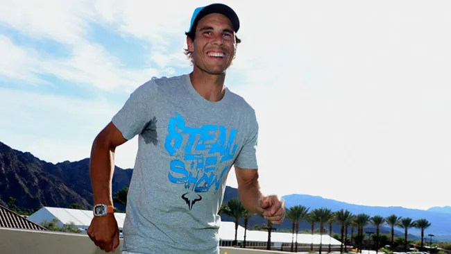Rafael Nadal, posando durante el torneo de Indian Wells