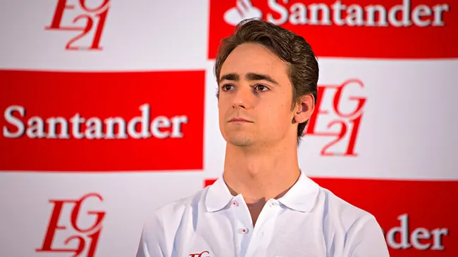 Esteban Gutiérrez, durante una conferencia de prensa
