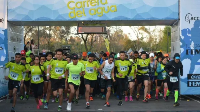 Participantes en la línea de partida