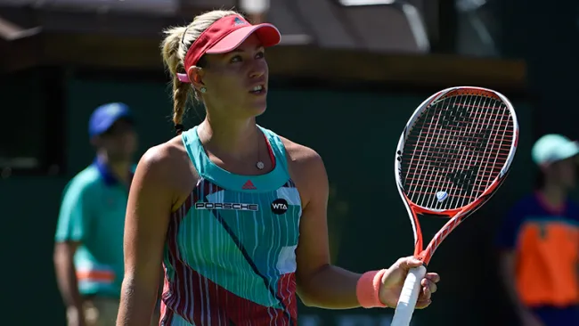 Kerber, durante el partido contra Denisa Allertova