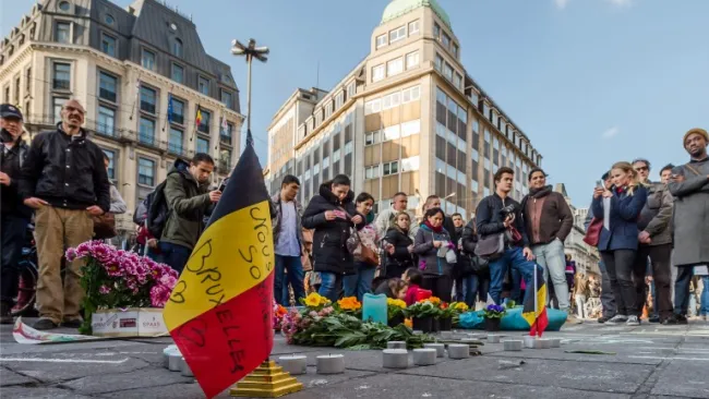 Homenaje a las víctimas de los atentados en Bruselas