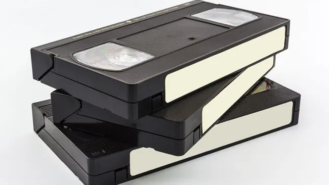 Así lucían las cintas VHS 