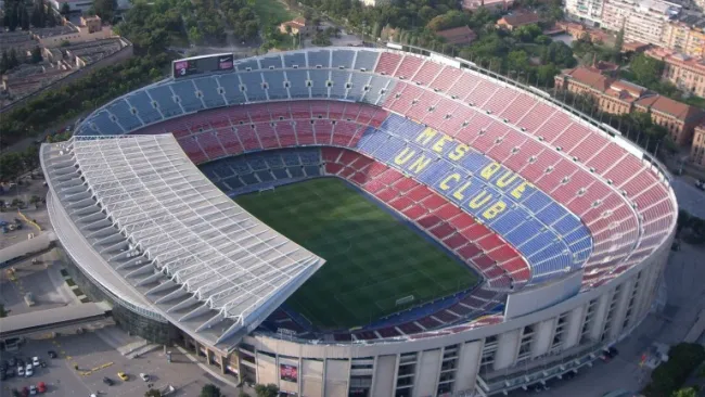 Panorámica del Estadio Camp Nou
