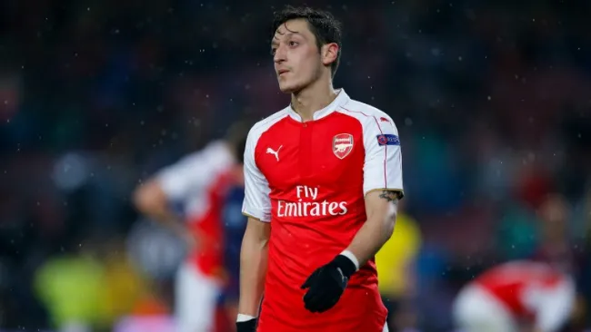Özil, durante un partido del Arsenal