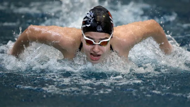 Yusra Mardini, durante uno de sus entrenamientos de natación