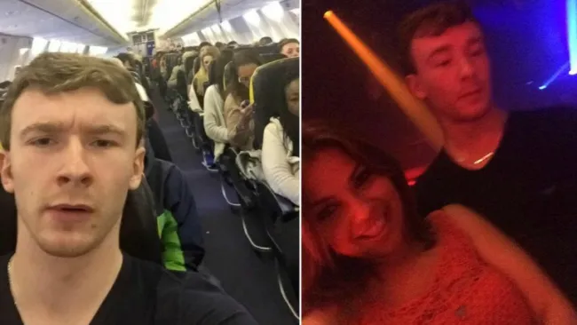 Alex Caviel antes y después de su viaje