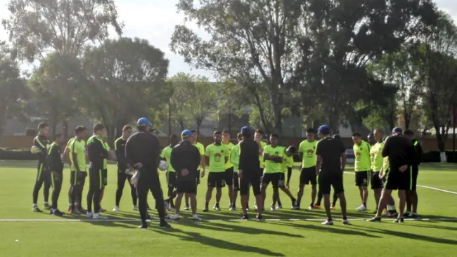 Las Águilas del América durante un entrenamiento