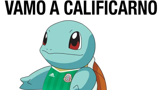 Squirtle apoya al Tri en este meme