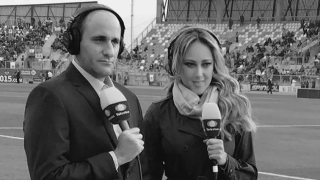  Vanessa Huppenkothen junto a Alberto Lati en la Copa América 