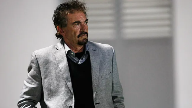 La Volpe, observando un partido de los Jaguares