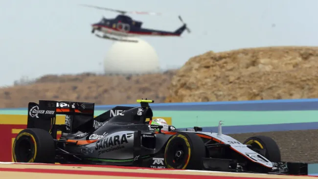 Alfonso Celis durante la P1 del GP de Bahréin