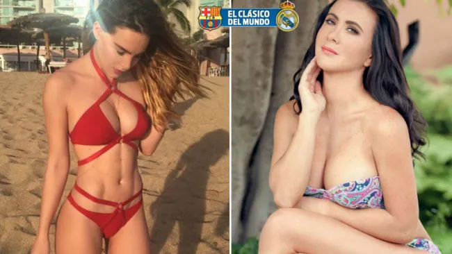 Belinda y Mariazel, aficionadas al futbol español