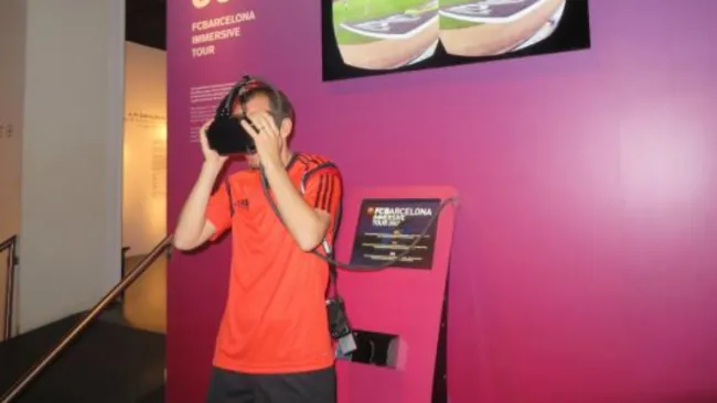 Seguidor utilizando el Gear V de realidad virtual 