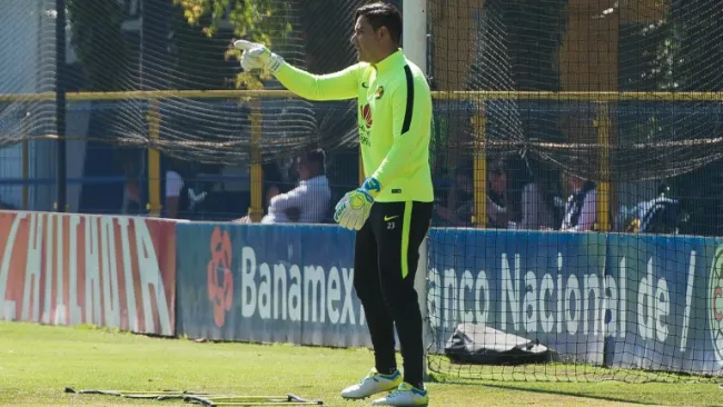 Muñoz en un entrenamiento con las Águilas