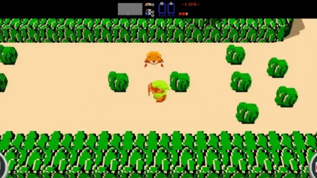 Captura del videojuego de The Legend of Zelda 3D