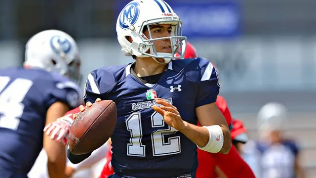 Marco García, quarterback del equipo Mayas
