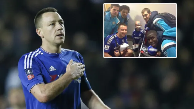 John Terry y el pequeño Tommi Miller
