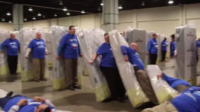 Momento en que se lleva a cabo la cadena humana