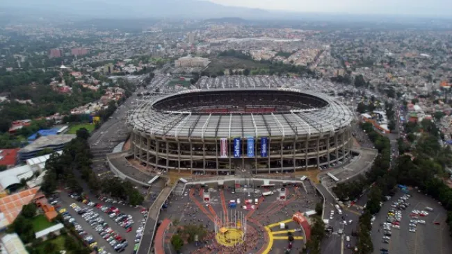 Vista panorámica del Estadio Azteca