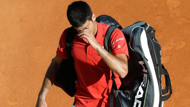 Djokovic se lamenta tras ser eliminado en Montecarlo