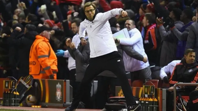Klopp festeja el pase del Liverpool