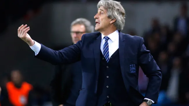 Pellegrini durante el juego contra PSG