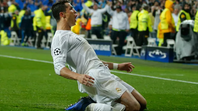 Cristiano Ronaldo grita gol con el Real Madrid