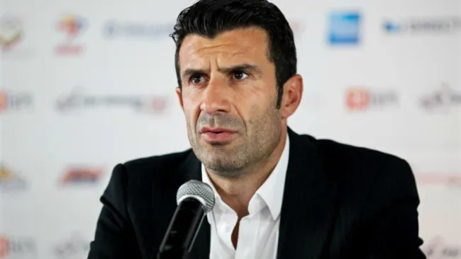 Figo, durante un evento 