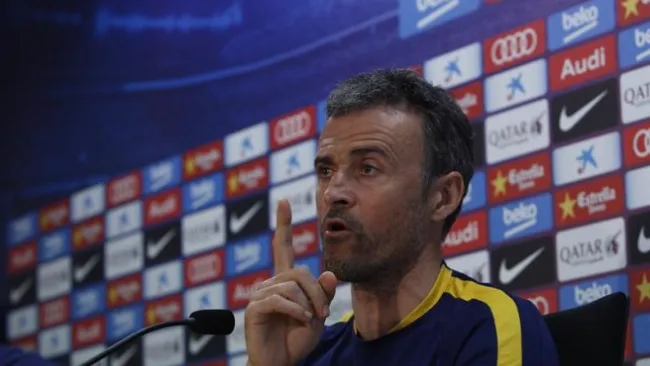Luis Enrique, en conferencia de prensa