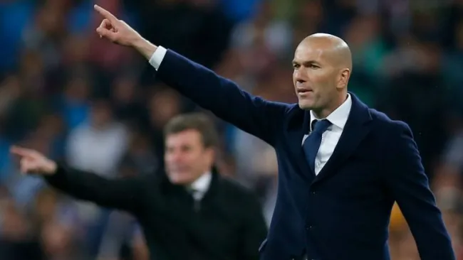 Zidane, durante un partido del Real Madrid