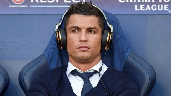 Cristiano Ronaldo, durante el duelo de Champions contra Man City