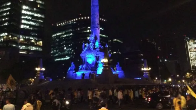 Los seguidores de América que se dieron cita en el Ángel