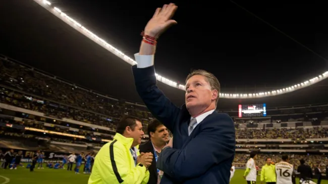 Ricardo Peláez durante la Final de Concachampions