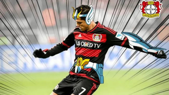 Chicha-Seiya en partido con el Bayer