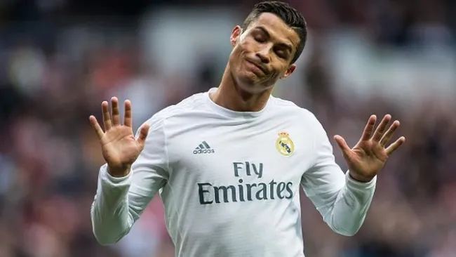 CR7, en un partido del Real Madrid