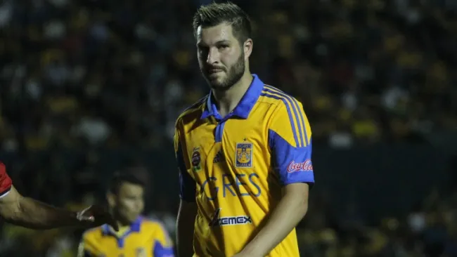 Gignac, en un partido de Tigres