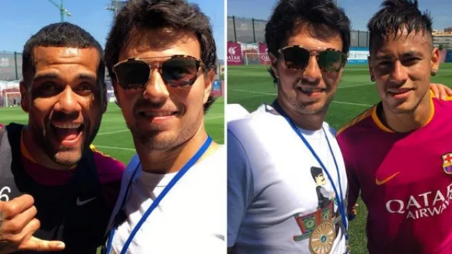 Checo Pérez presume fotos con Alves y Neymar