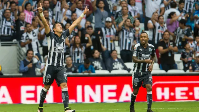 Funes Mori festeja gol de Monterrey