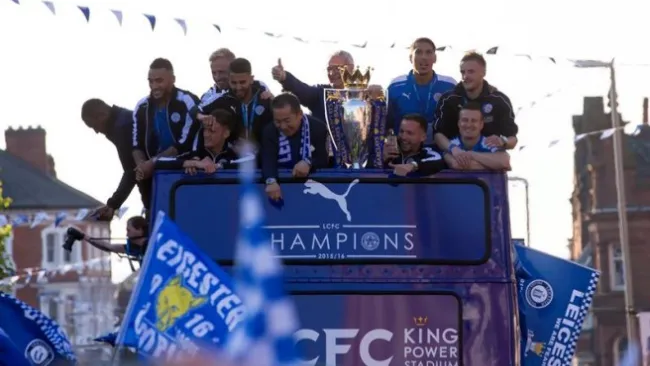 Leicester celebra campeonato