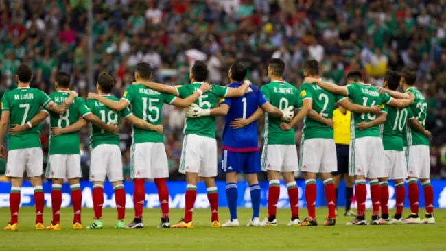 Jugadores del Tri, antes de un partido