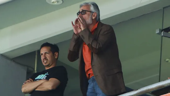 Jesús Martínez, presidente del Pachuca, durante la Final Sub 15 entre Tuzos y Santos
