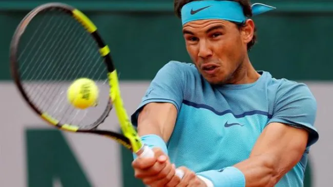 Nadal en el debut del Roland Garros