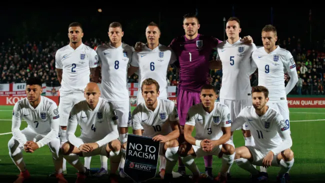 Selección de Inglaterra previo a partido de Eliminatorias