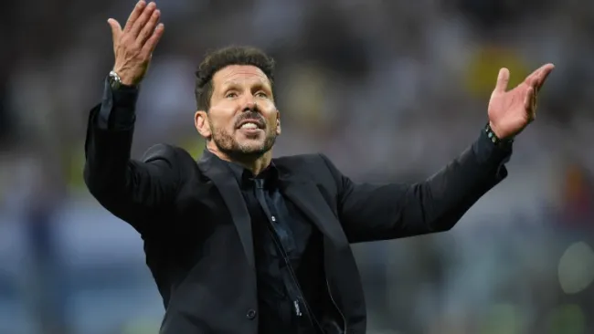 Cholo Simeone, pidiendo el apoyo de la afición colchonera