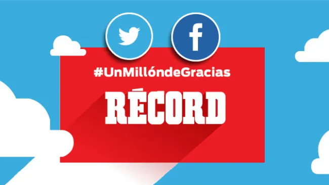 RÉCORD tiene ya un millón de seguidores en Facebook y Twitter