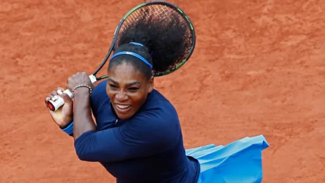 Serena Williams durante las Semifinales de Roland Garros